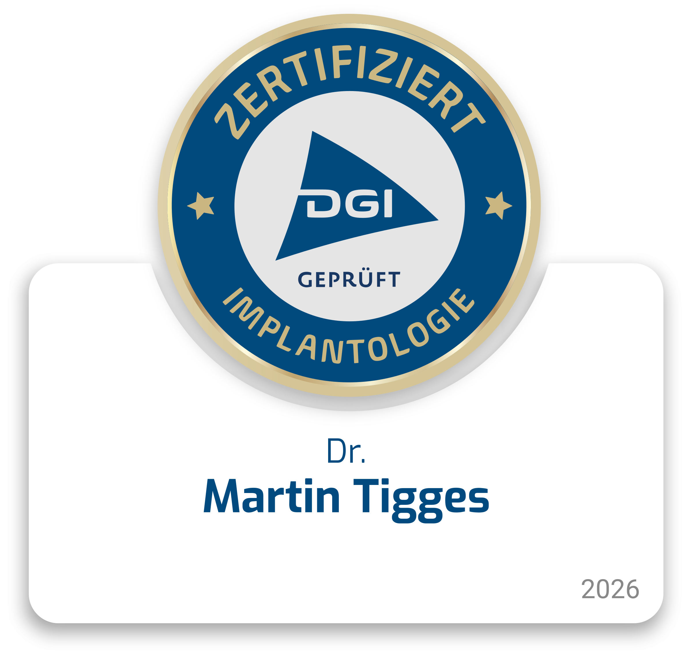DGI geprüft - Implantologie Dr. Tigges